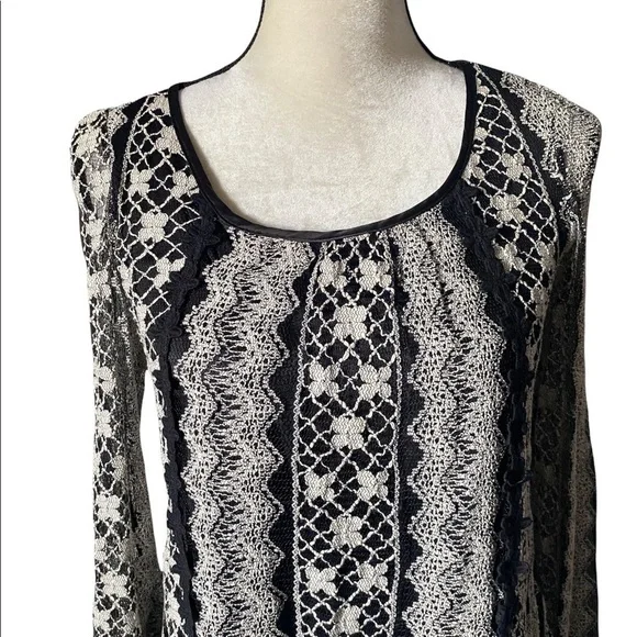 COPY - ALTERD STATE-BLACK DRESS WITH LACE OVERLAY-SIZE SMALL - Picture 5 of 13